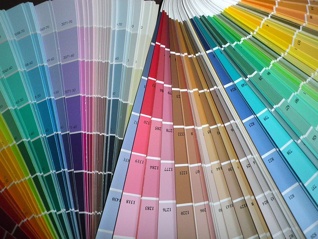 Color spectrum palette swatches