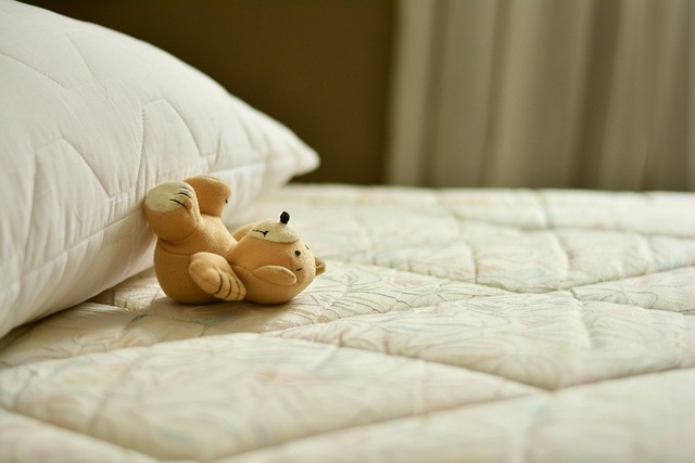 Person sleeping in a comfortable bed