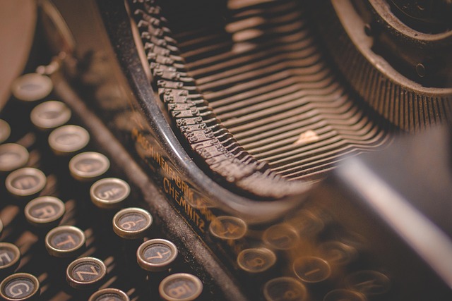 Vintage typewriter — text and writing tools
